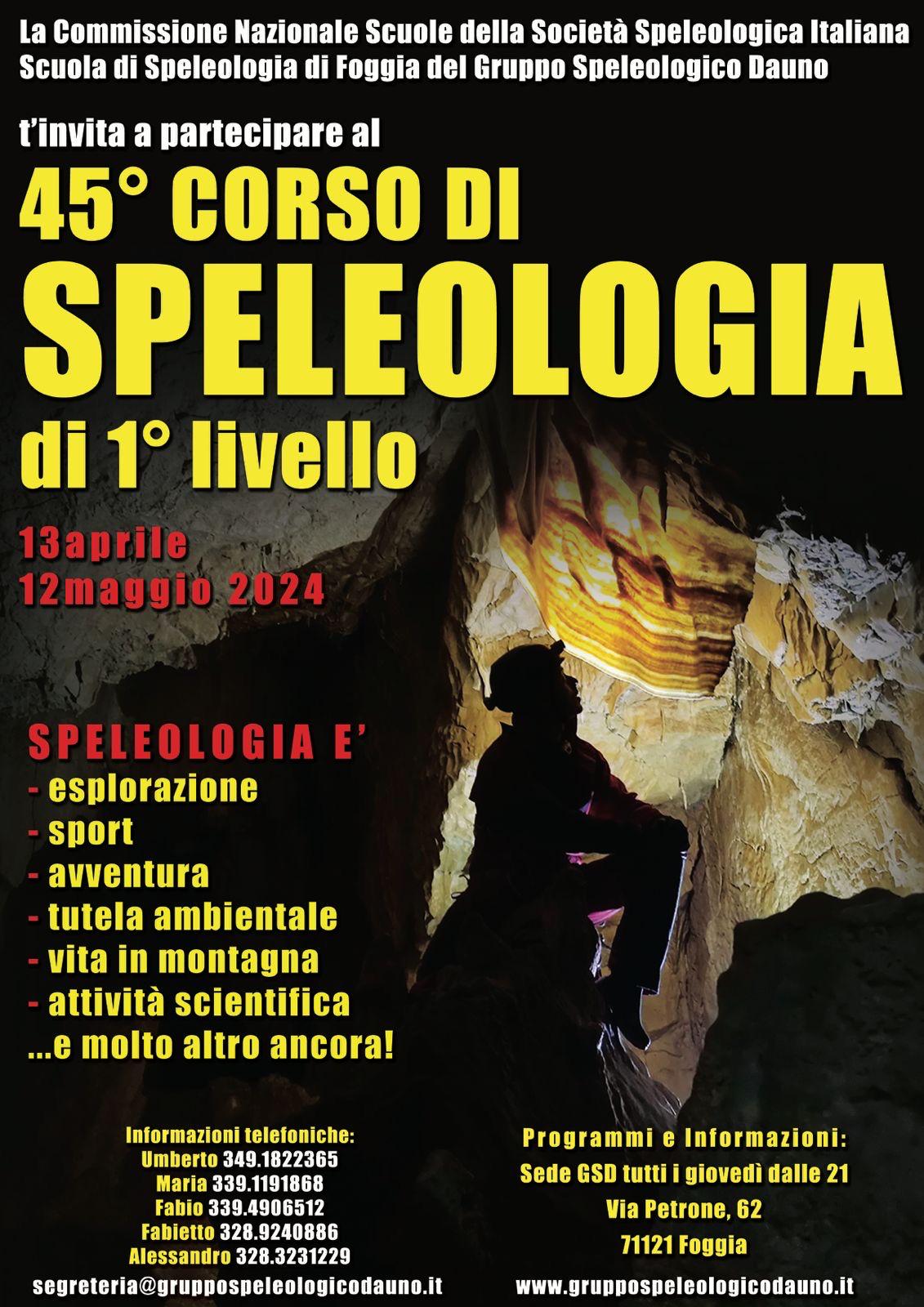 Corso di Speleologia