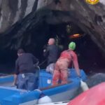 Salerno speleologi bloccati in grotta per il mare agitato interviene il Soccorso