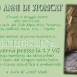 Grotte e Scienza: il CAT festeggia 80 anni con un viaggio tra speleologia e ambiente